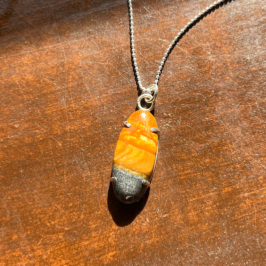 Starry Night Jasper Sterling Necklace