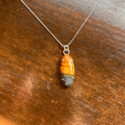 Starry Night Jasper Sterling Necklace