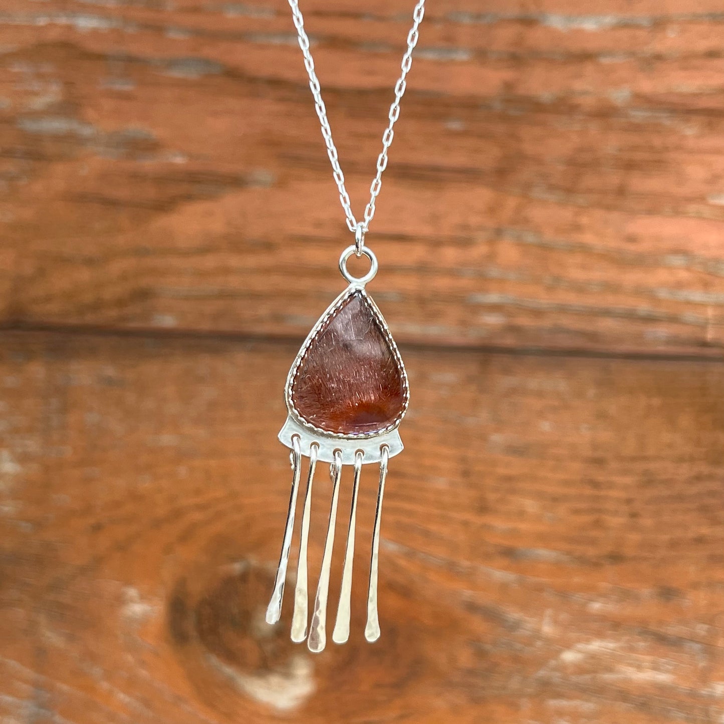 Super 7 Amethyst Dangle Pendant