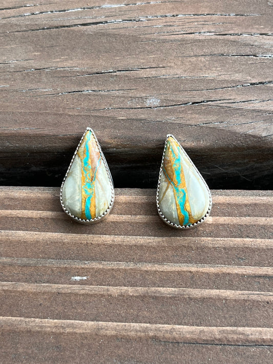 Royston Ribbon Turquoise Studs