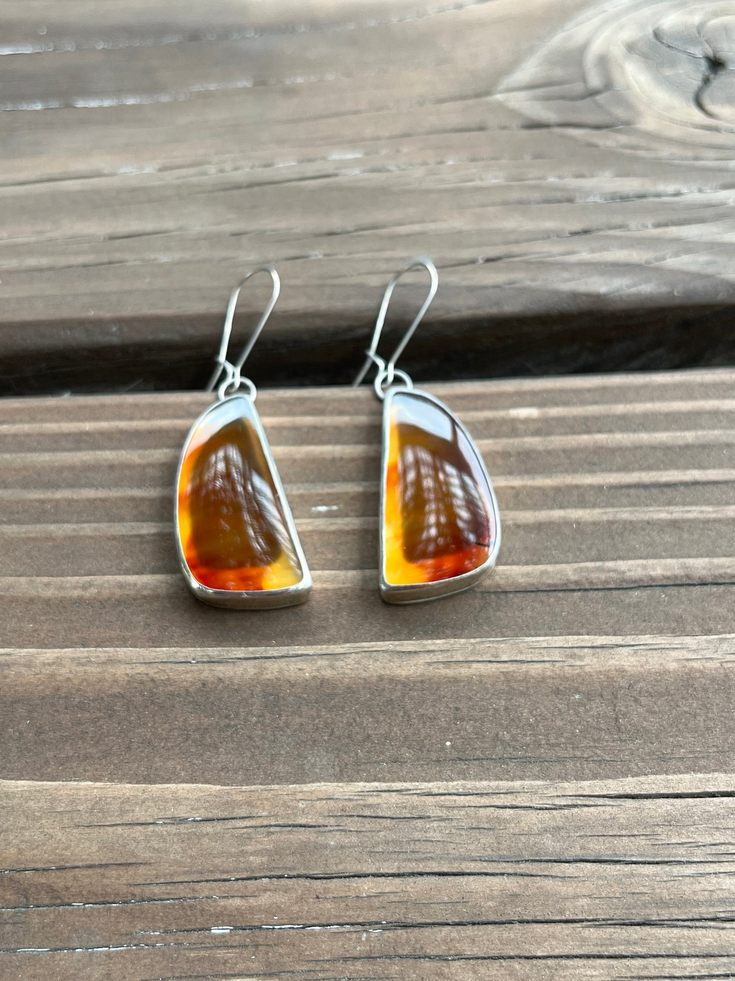 Arizona Sunset Montana Agate Dangles