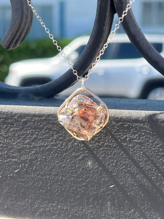 Raw Oregon Sunstone Pendant