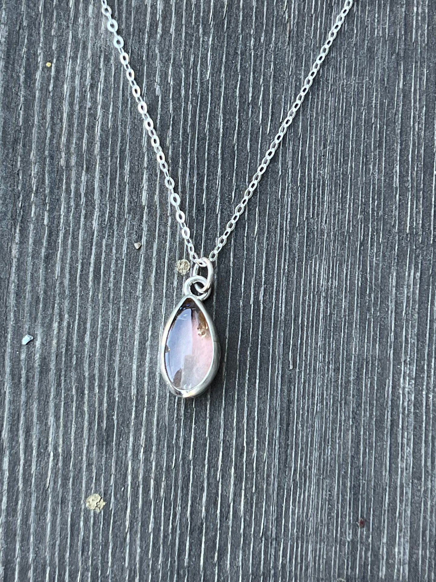 Teardrop Oregon Sunstone Necklace