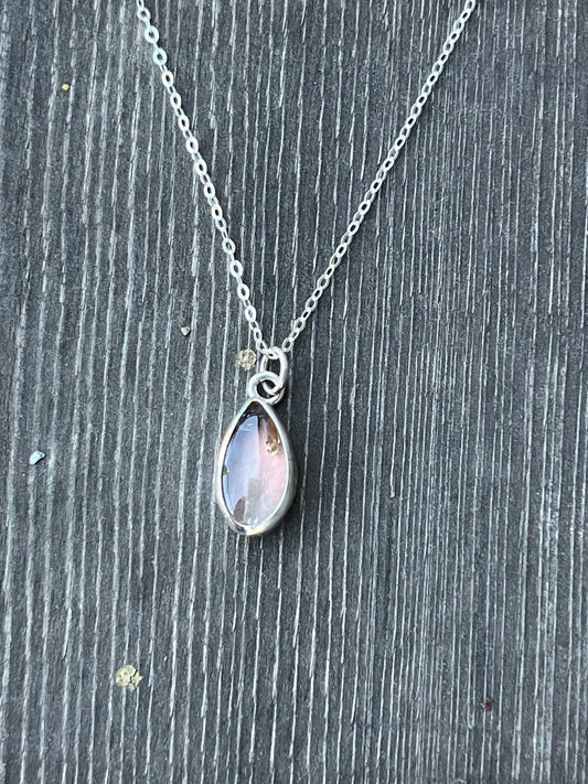 Teardrop Oregon Sunstone Necklace