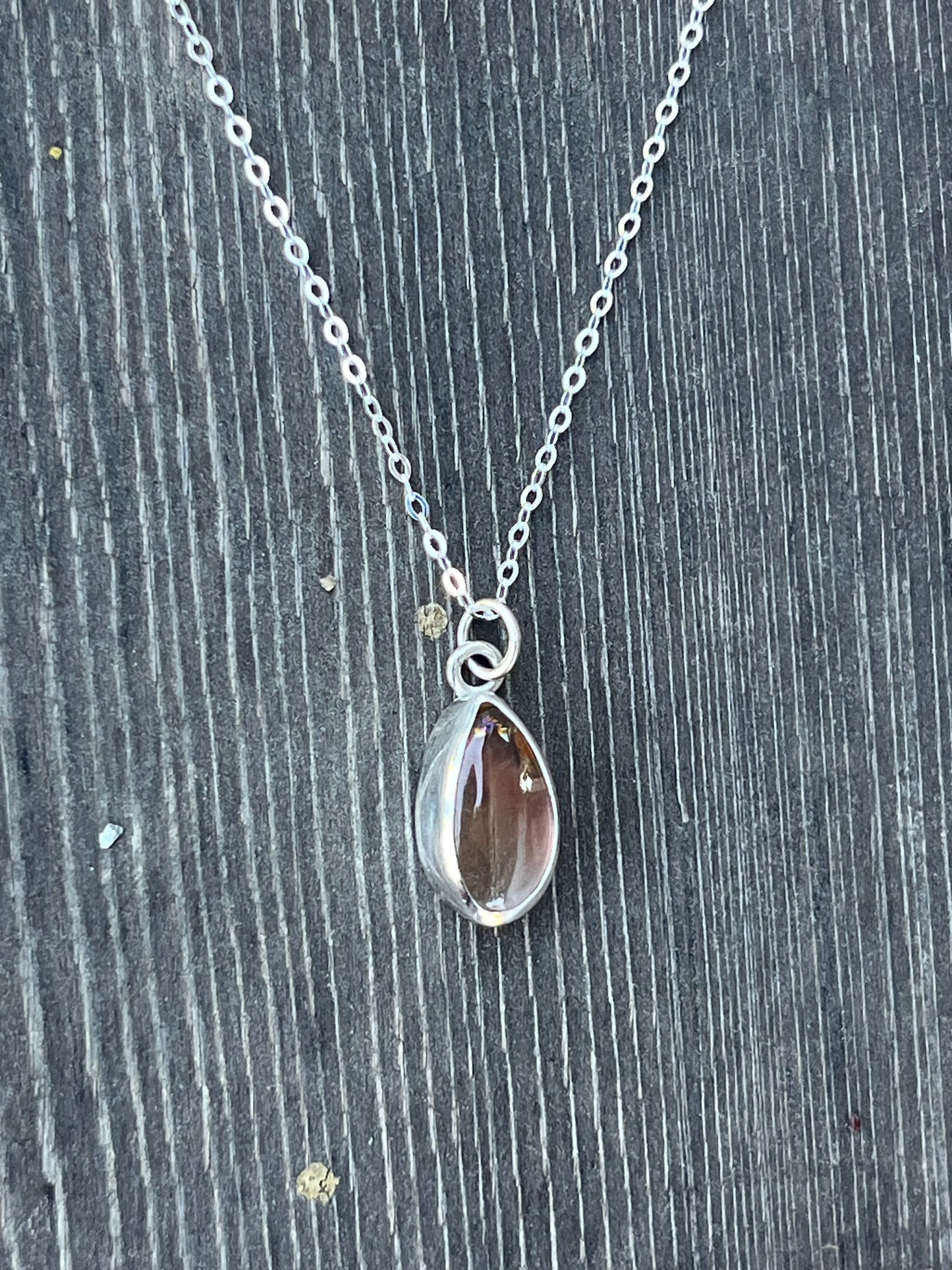 Teardrop Oregon Sunstone Necklace