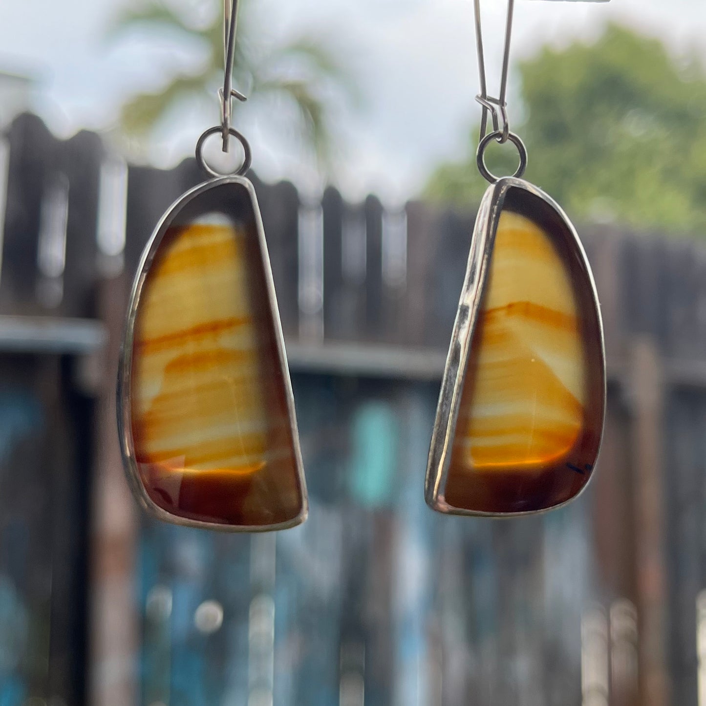 Arizona Sunset Montana Agate Dangles