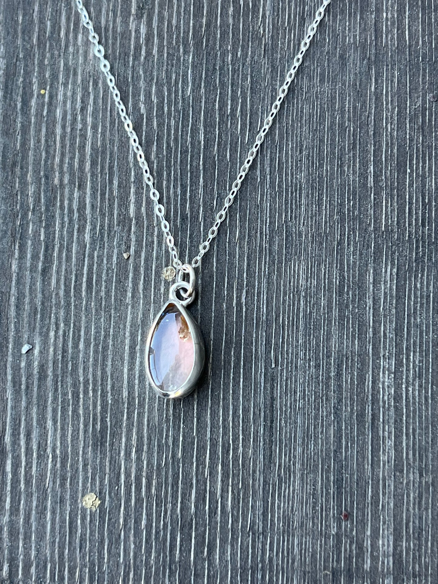 Teardrop Oregon Sunstone Necklace