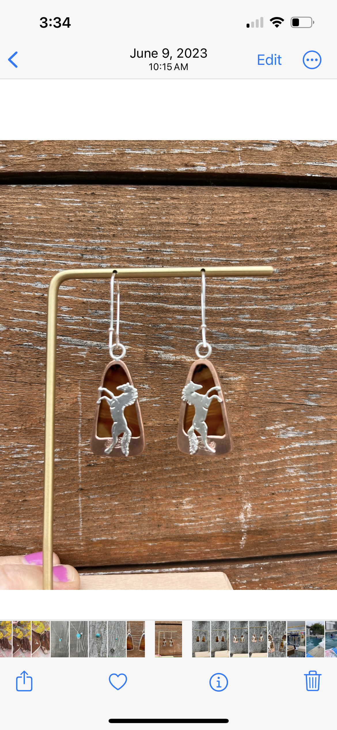 Reversible Mustang Sunset Earrings