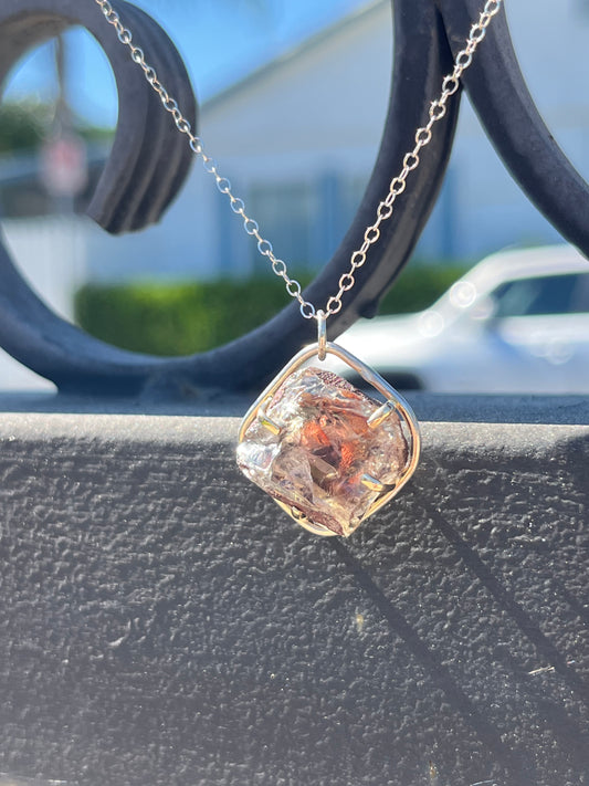 Raw Oregon Sunstone Pendant