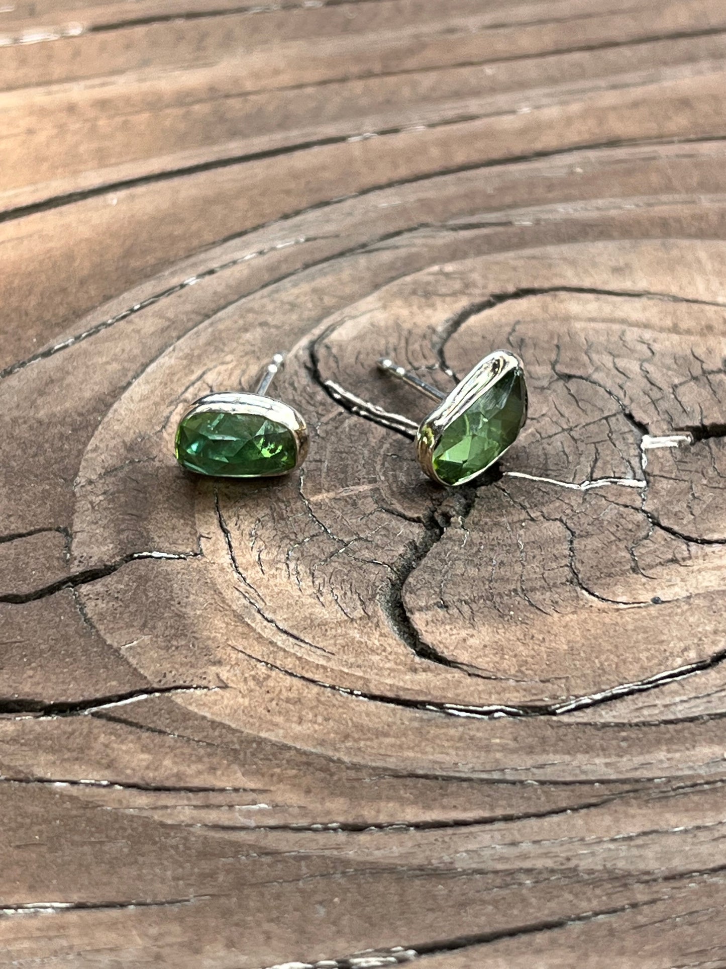 Tourmaline Sterling Studs