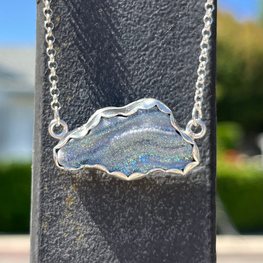 Silver Lining Cloud necklace