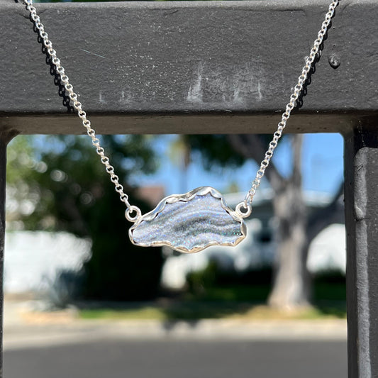 Silver Lining Cloud necklace