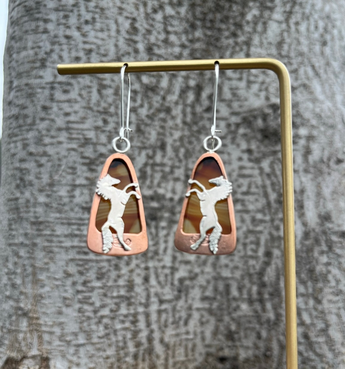 Reversible Mustang Sunset Earrings