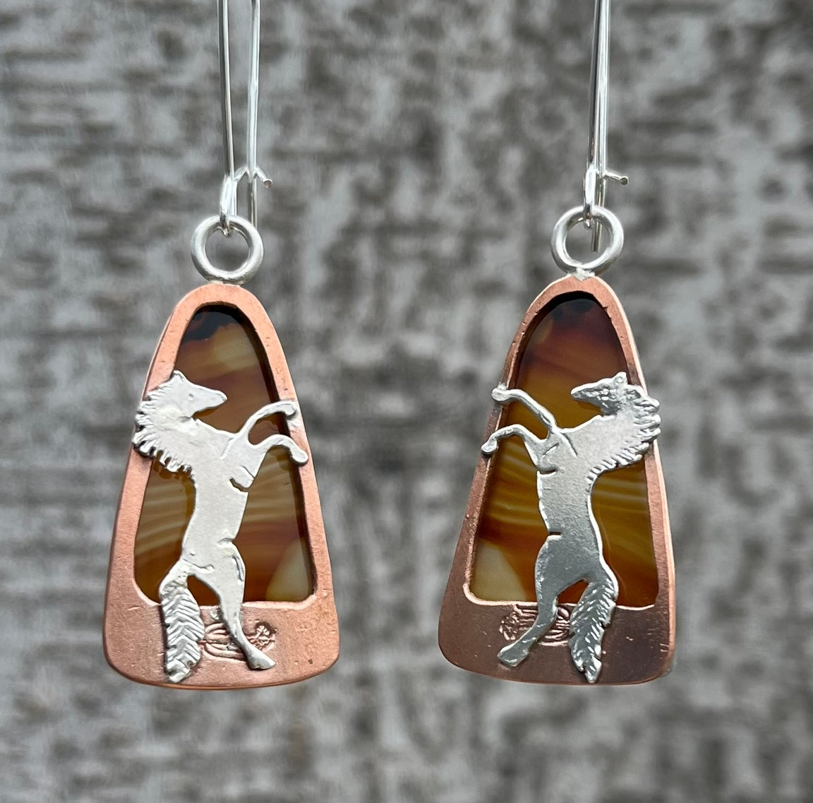 Reversible Mustang Sunset Earrings