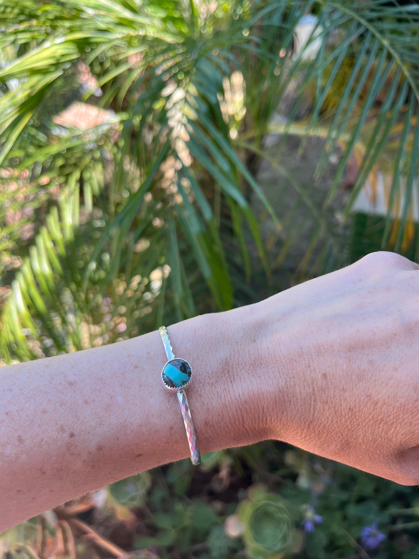 Turquoise and Sterling Cuff