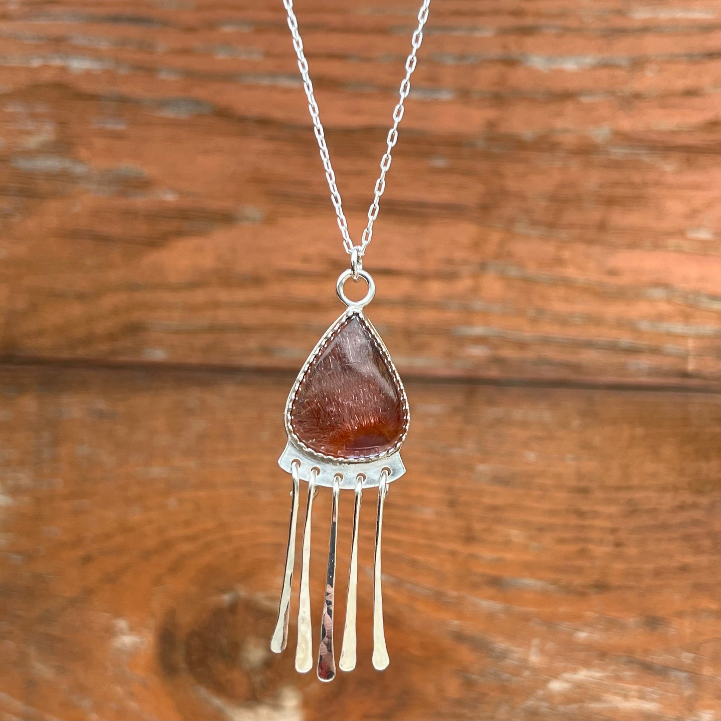 Super 7 Amethyst Dangle Pendant