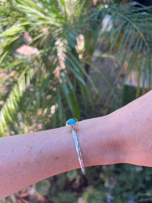 Turquoise and Sterling Cuff