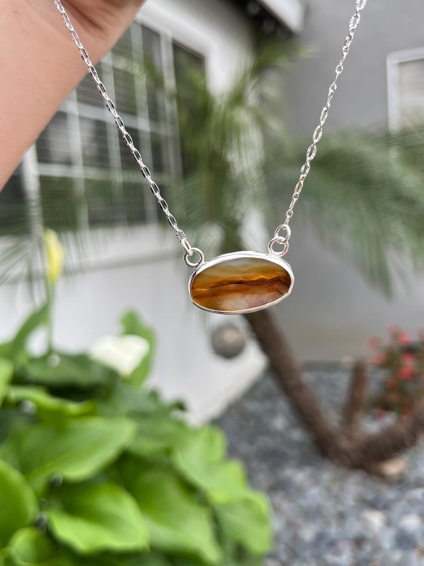 Montana Agate Sunset Pendant