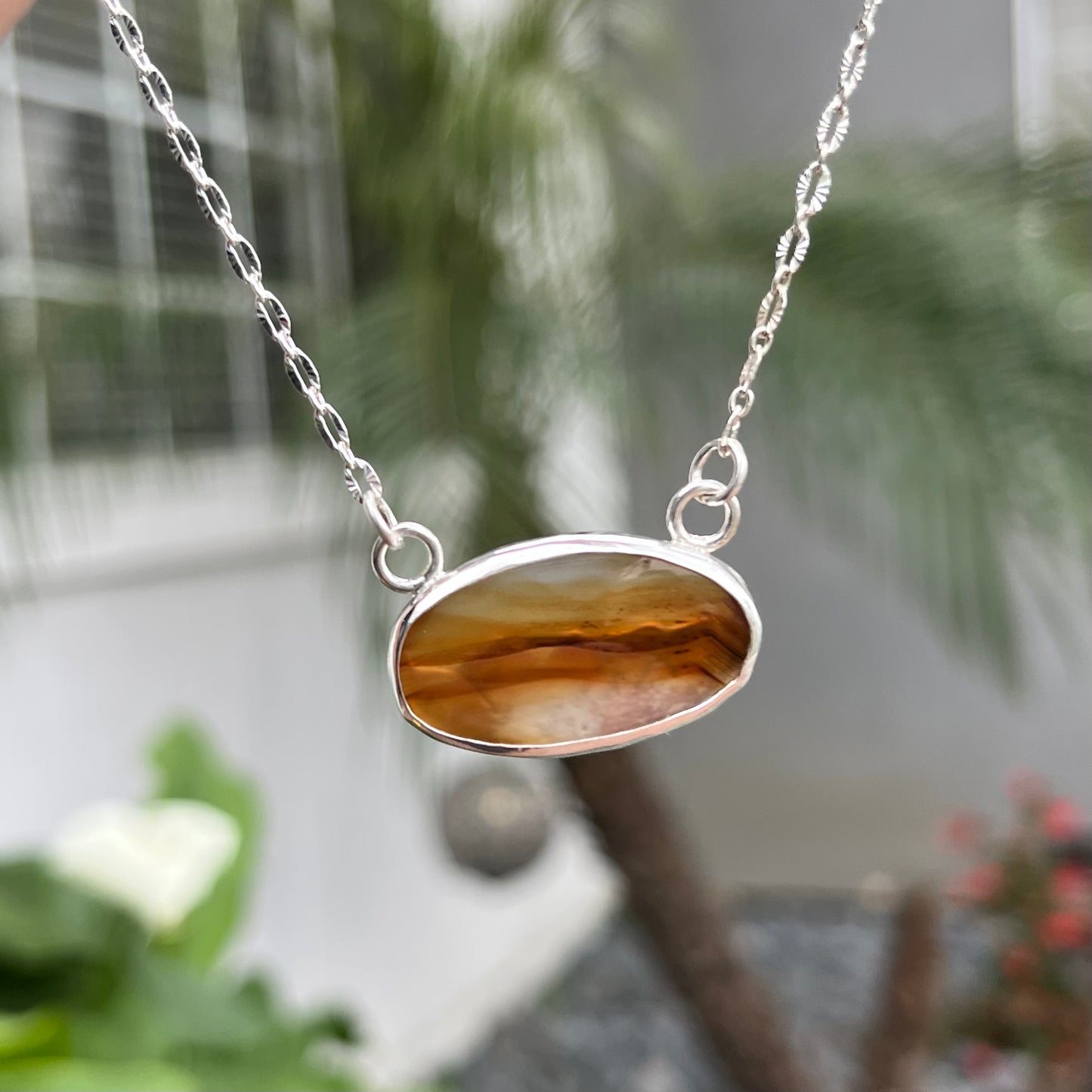 Montana Agate Sunset Pendant