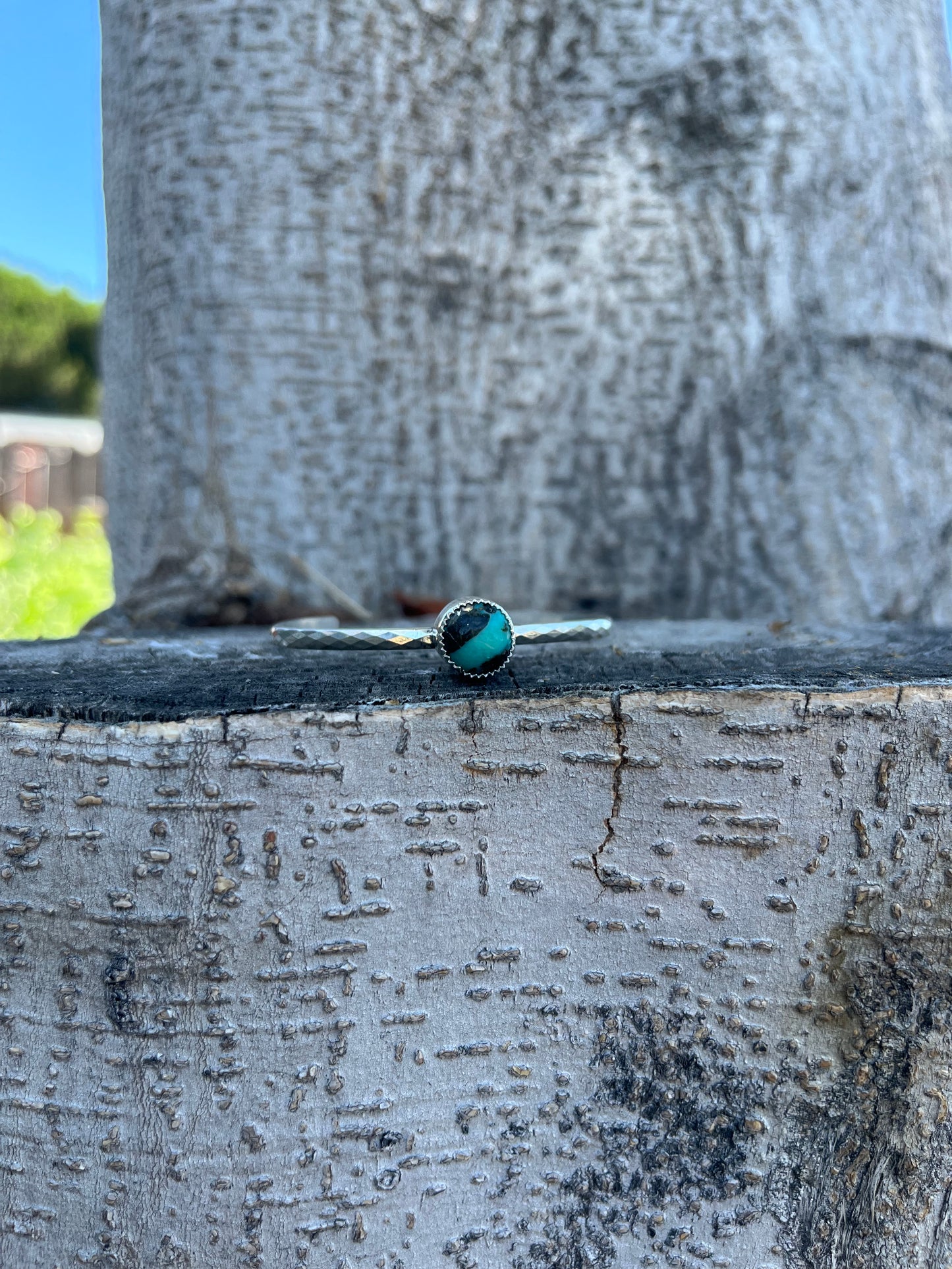 Turquoise and Sterling Cuff