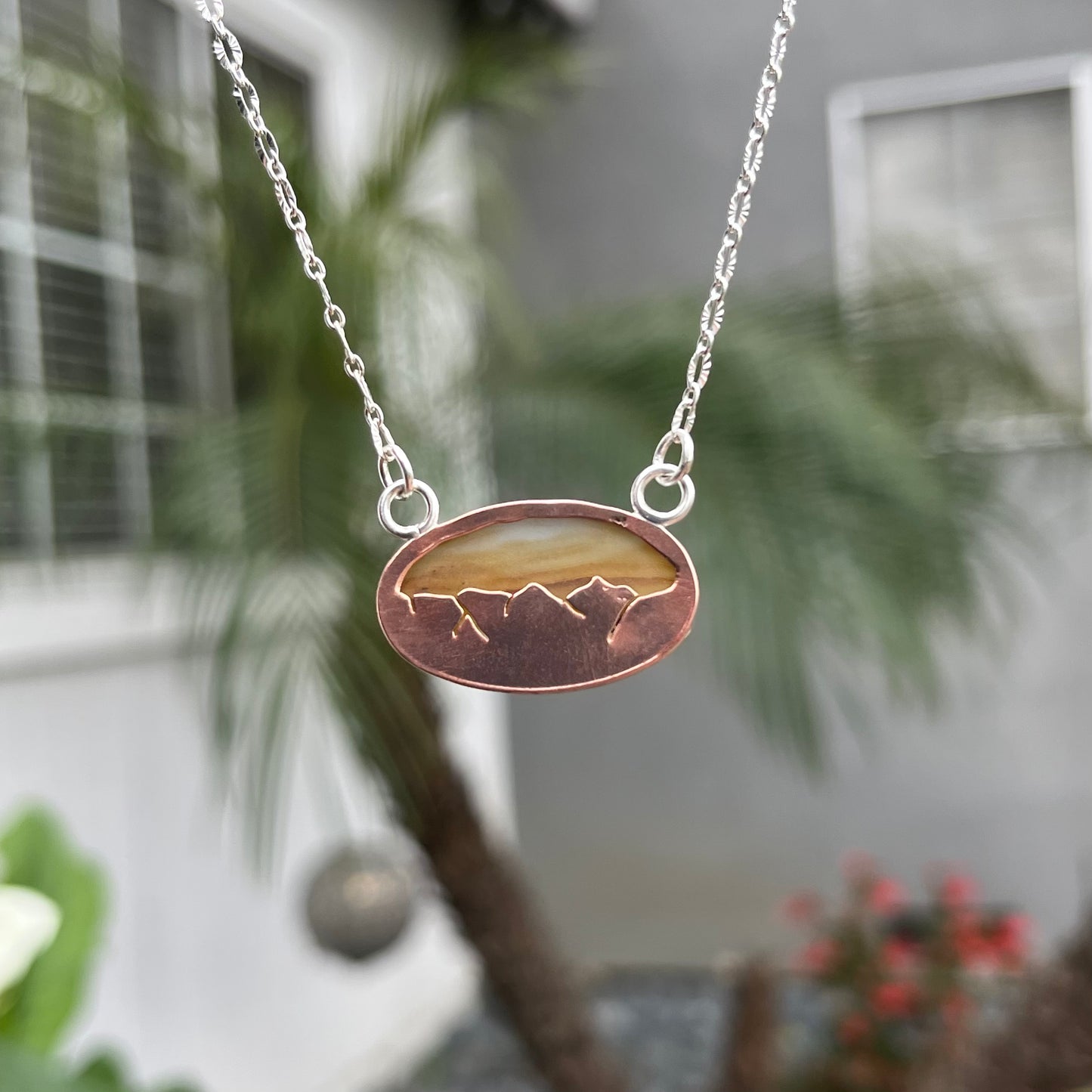 Montana Agate Sunset Pendant