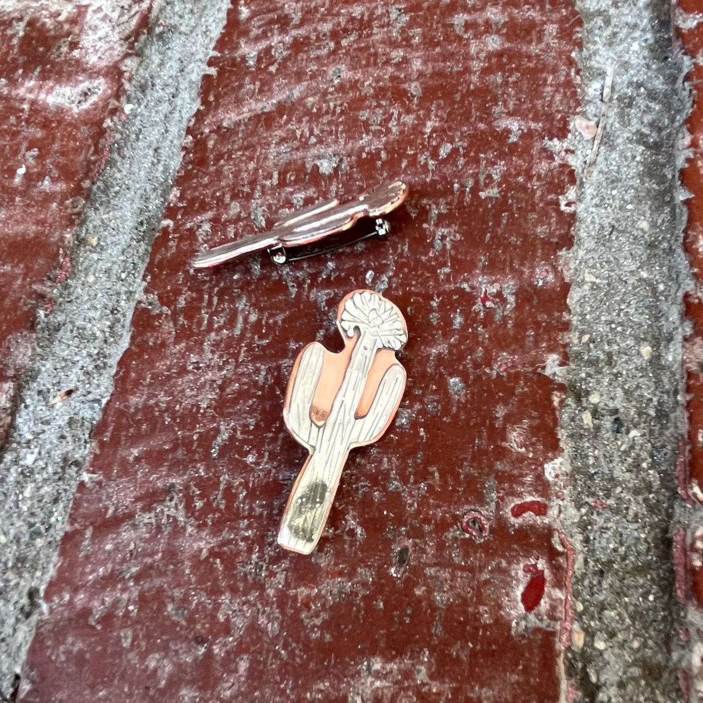 The Crested Saguaro Two-Tone Pin