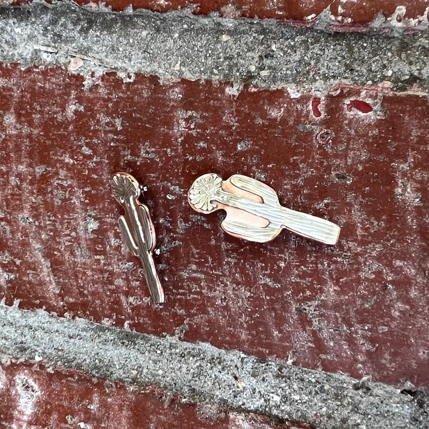 The Crested Saguaro Two-Tone Pin