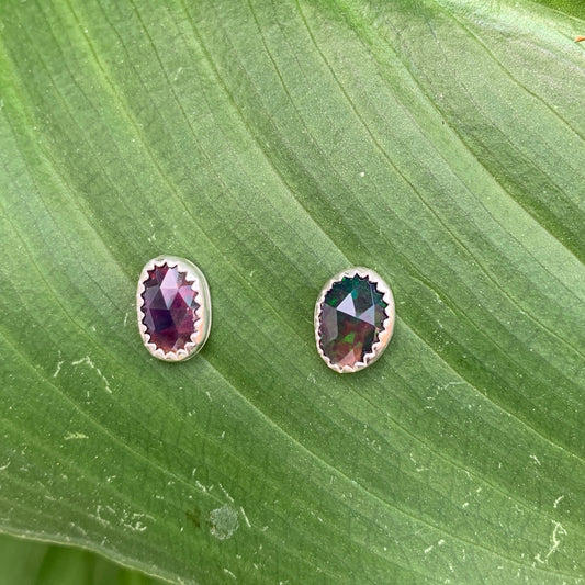 Black Opal Earrings